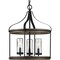 Progress Lighting Brenham Collection Black Three-Light Outdoor Pendant P500235-031 - alternate 1